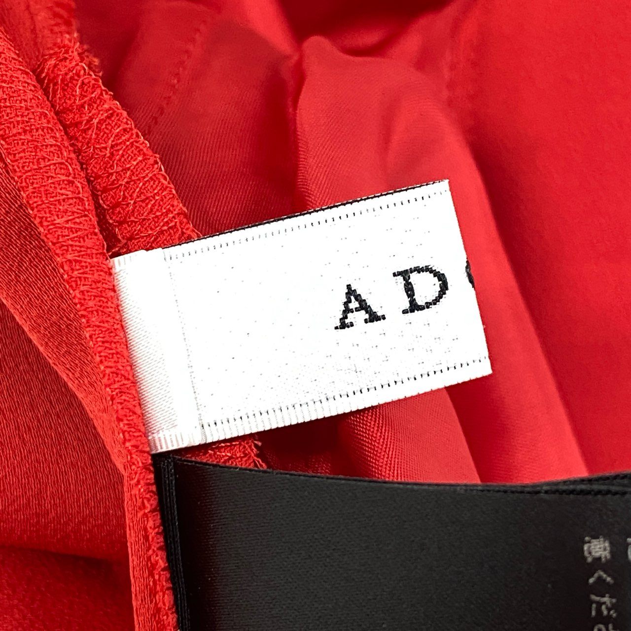78d4 ADORE アドーア ジョーゼットパンツ 2タックスラックス トラウザー ボトムス 日本製 531-2130113 36 レッド