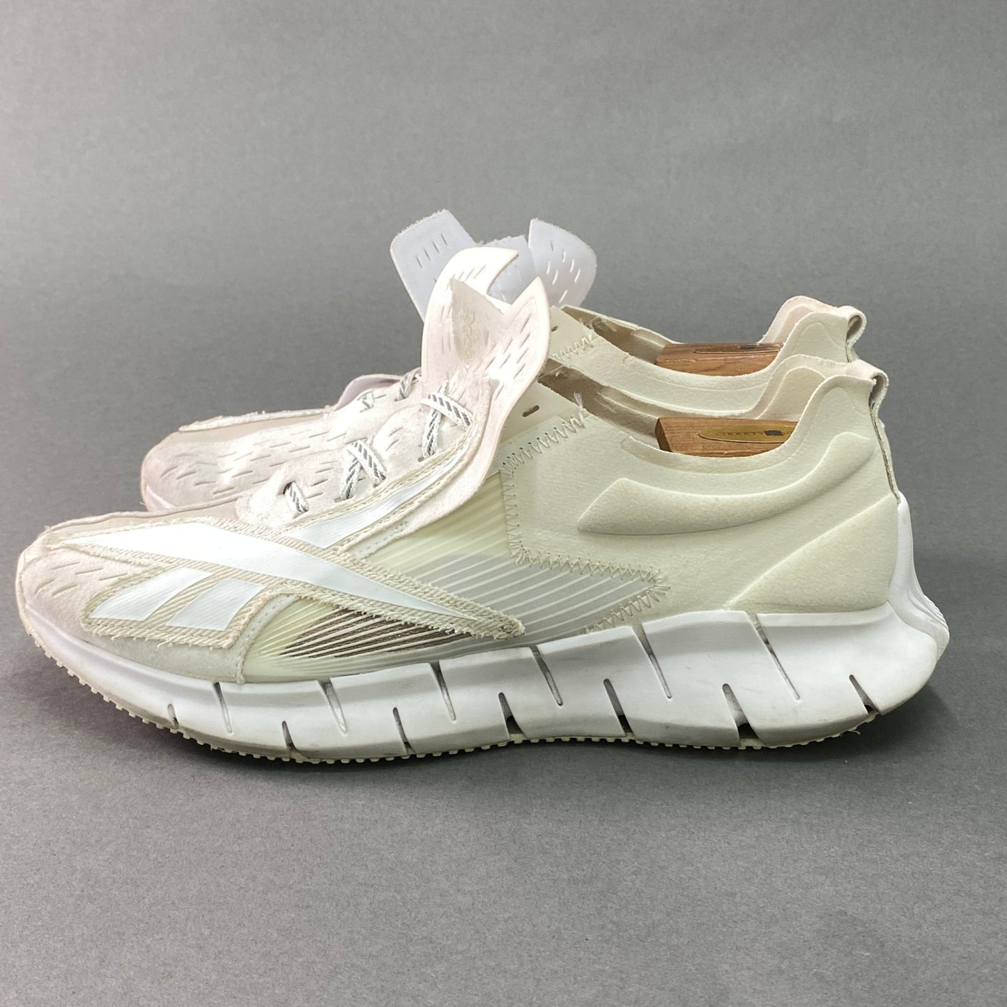 1g29 Maison Margiela メゾンマルジェラ ×Reebok リーボック Zig 3D Storm ストームメモリー スニーカー 26cm ホワイト シューズ 箱有t18r