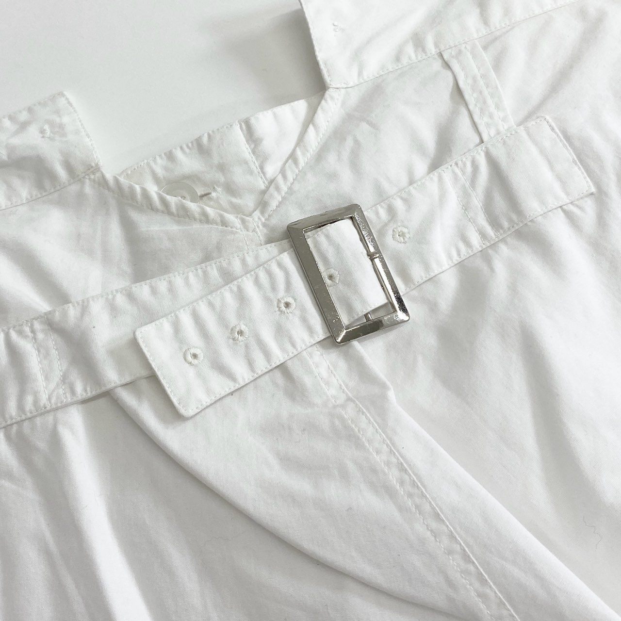 47c23 《未使用》 定価¥19,800 SEEALL シーオール MINER PANTS マイナーパンツ 44 ホワイト タグ付き SAU23 PT382