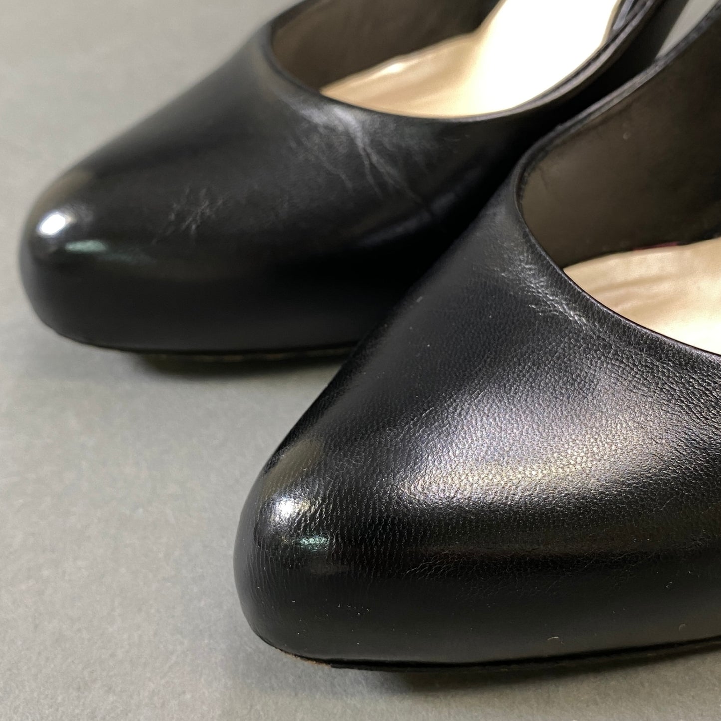1g31 Christian Dior クリスチャン ディオール CD金具 ヒールパンプス 36 ブラック レザー シューズ フォーマル 結婚式k02i