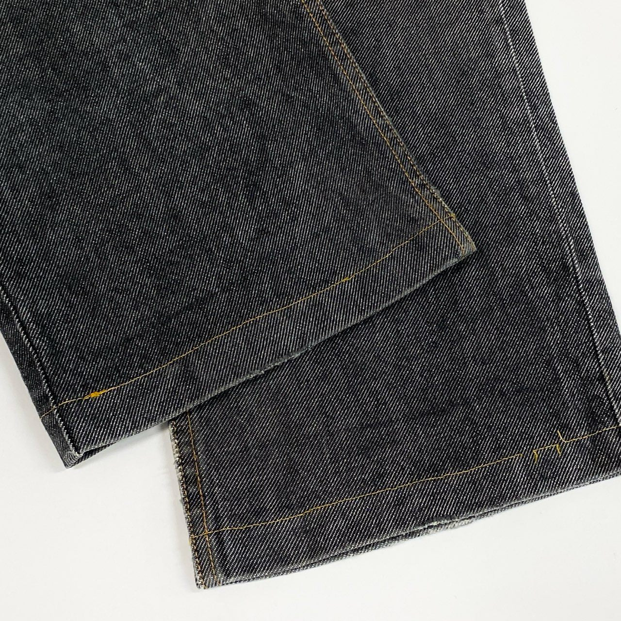 24i25 SAINT LAURENT JEANS サンローラン ブラックデニムパンツ ジーパン YSLロゴボタン ボタンフライ サイズ30 グレー系 コットン メンズk02i