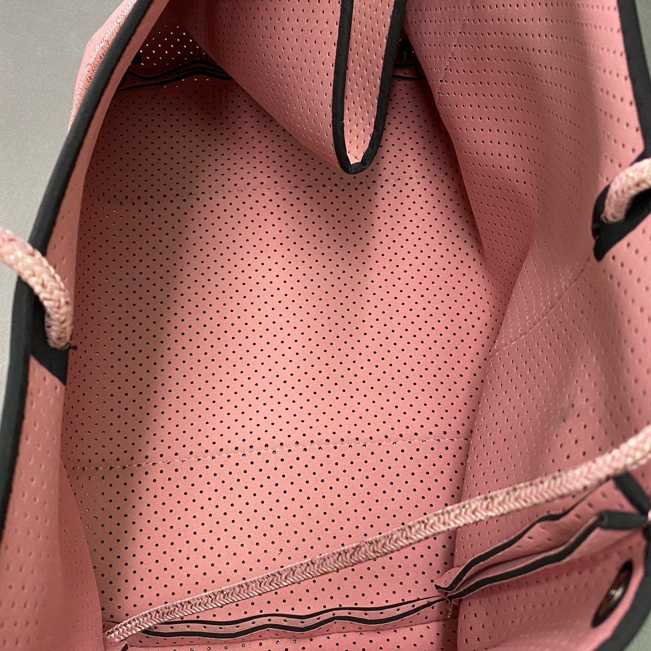 Fc6 《美品》 STATE OF ESDAPE ステイトオブエスケープ ポーチ付き トートバッグ ピンクミスト CARRYALL キャリーオール カバン