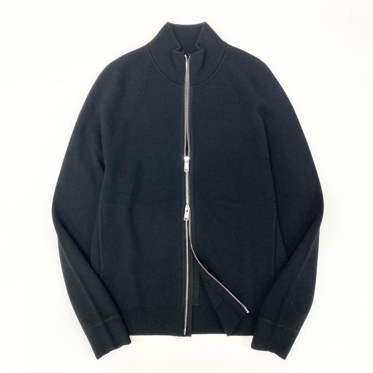 56j20 《美品》 Theory セオリー ドライバーズニット カーディガン トップス ジップアップ サイズXS ブラック メンズu02t