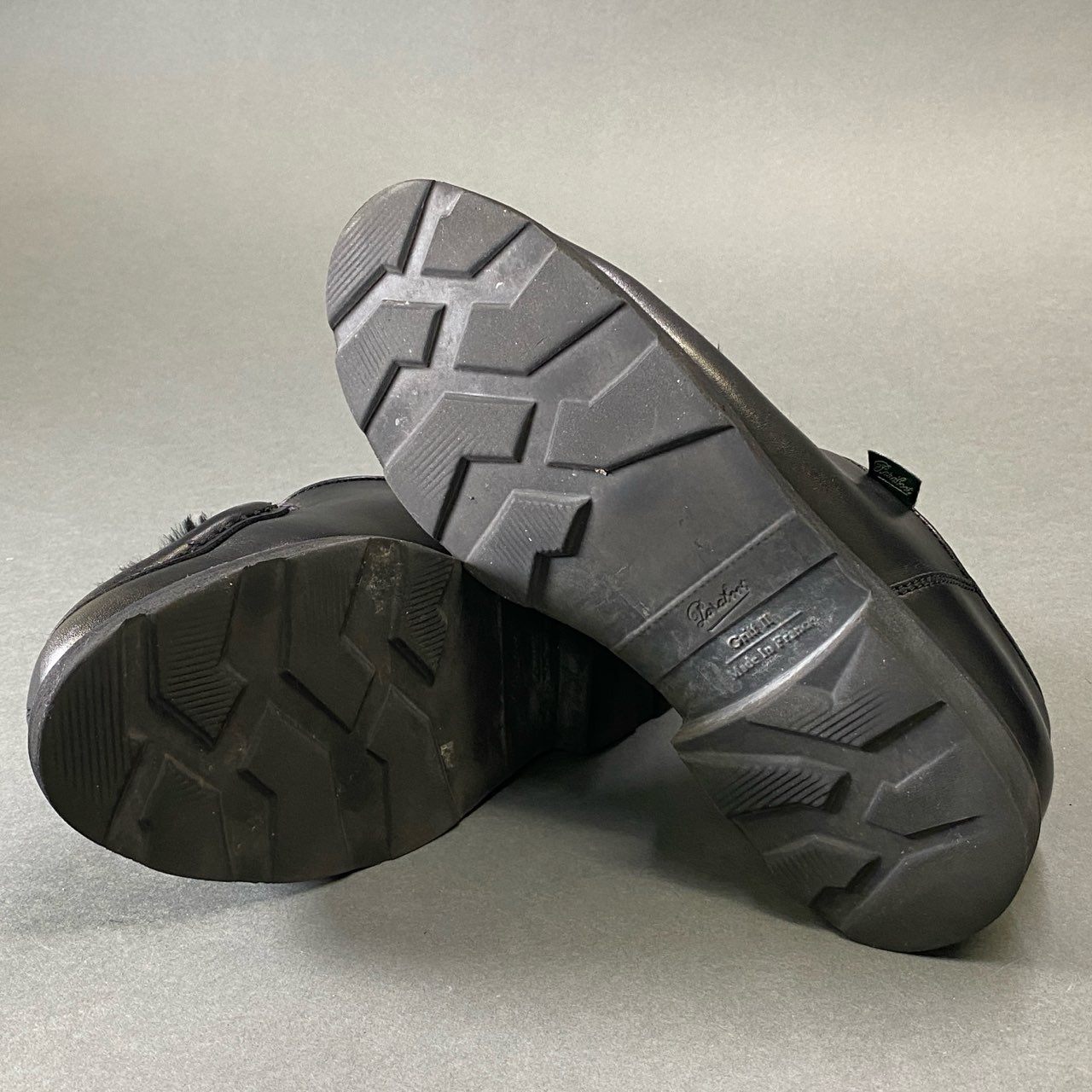 1g28 Paraboot パラブーツ MICHAEL ミカエル チロリアンシューズ 4 1/2 ブラック レザー ハラコ 革靴