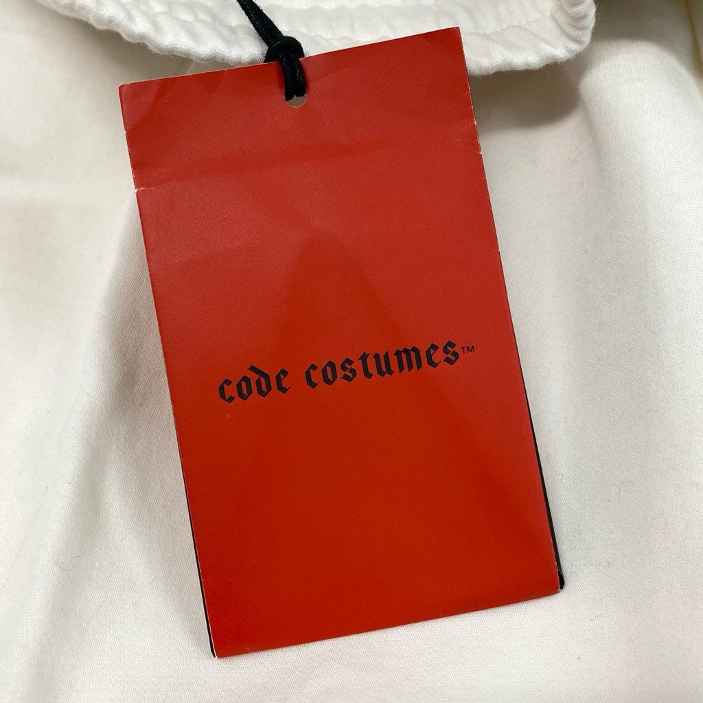 21d6 《新品タグ付き》 Code costume コードコスチューム ストラスブルゴ取扱 イージーショートパンツ ハーフパンツ リラックスパンツ サイズ50 ホワイト メンズ イタリア製