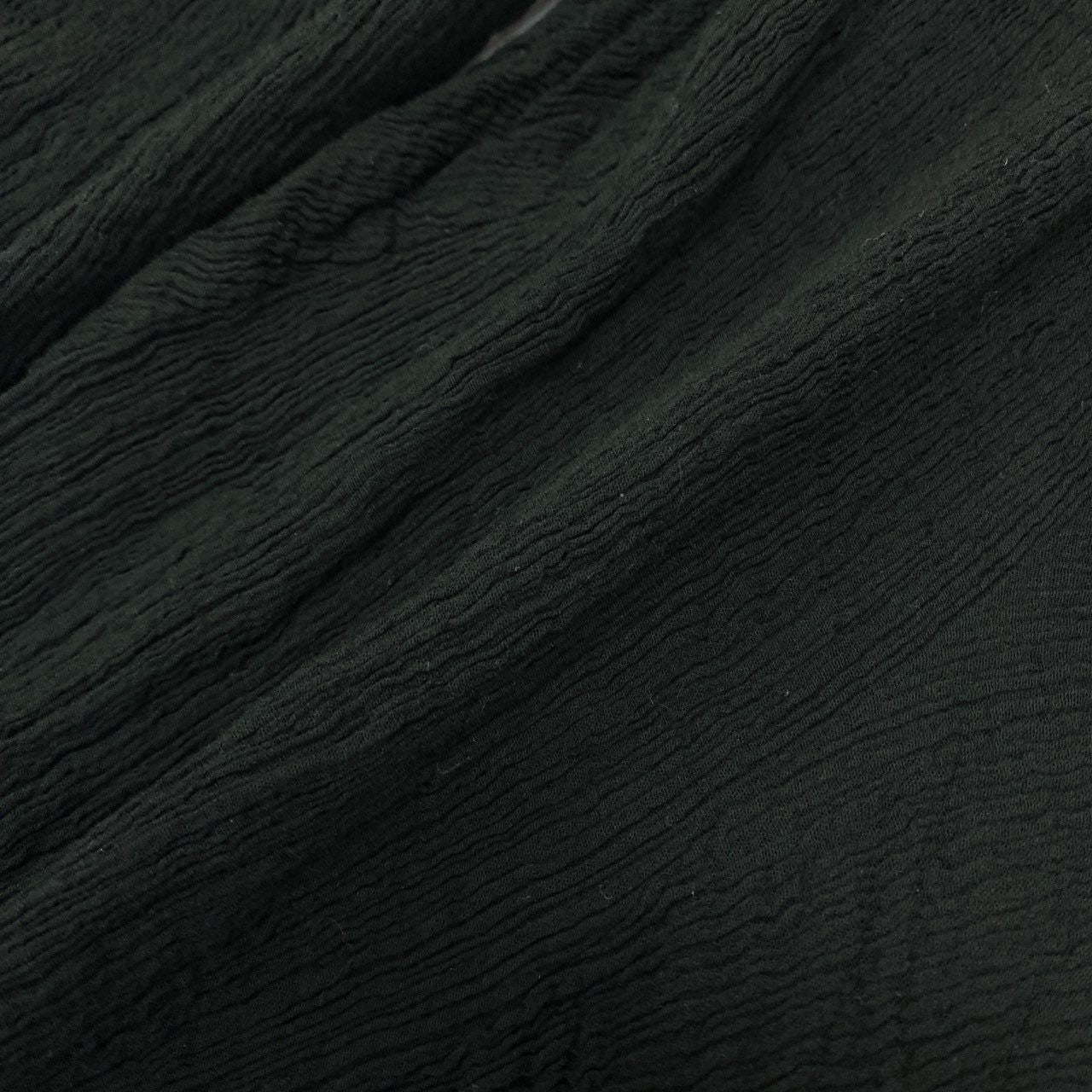 50h25 《美品》 Haat ISSEY MIYAKE ハートイッセイミヤケ KYO CHIJIMIシリーズ プリーツ加工 リラックスパンツ カジュアル HA51FF534 サイズ2 ブラック コットン レディースu02t