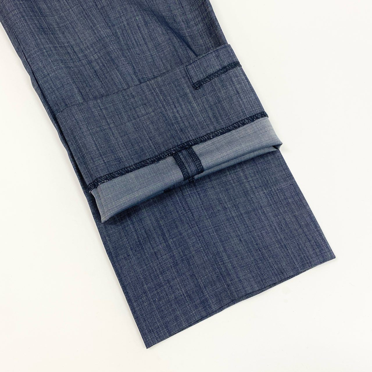 79j9 BLACK LABEL CRESTBRIDGE ブラックレーベル クレストブリッジ スーツセットアップ シングルスーツ 2B 背抜き サイドベンツ 51H21-311-22 40サイズ インディゴ メンズo07t