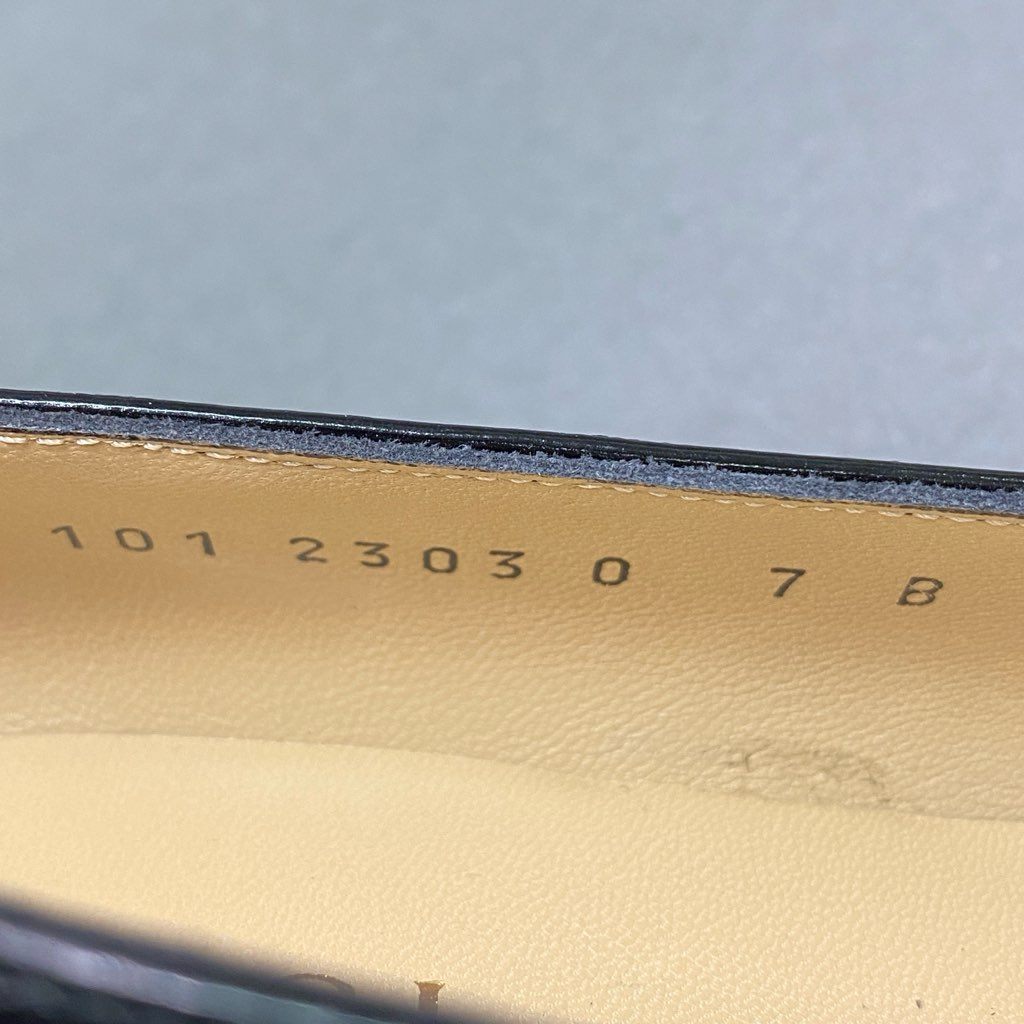 5e10 《極美品》 GUCCI グッチ ホースビット レザーパンプス 7 ブラック Leather シューズ イタリア製