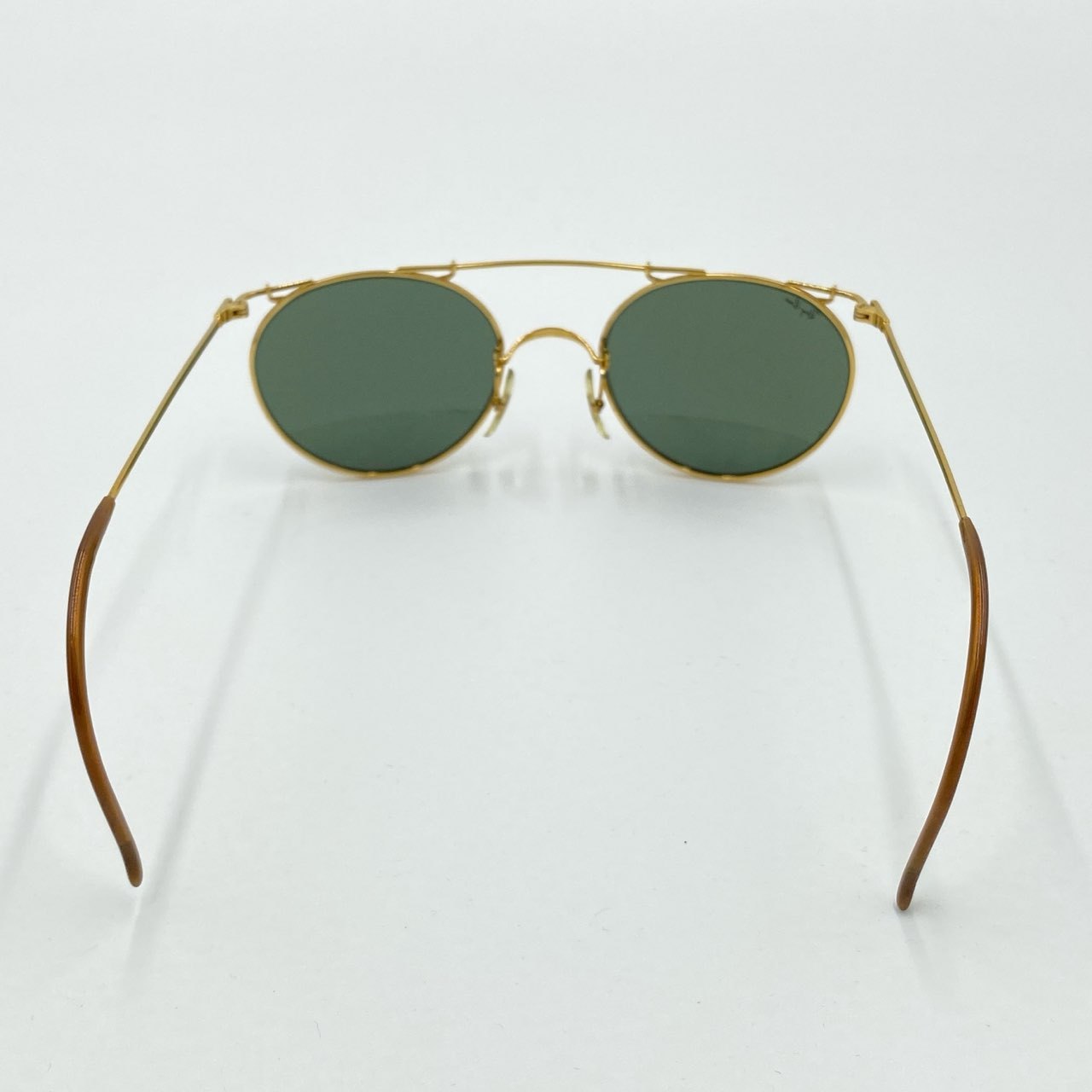i4 《極美品》 Ray-Ban レイバン B&L ボシュロム サングラス ゴールド ブラック DECO METAL デコメタル アイウェア ケース付きk02i