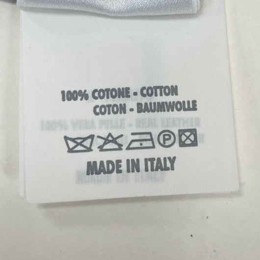23i17 BRUNELLO CUCINELLI ブルネロクチネリ レザーパイピング フレアスカート ミニスカート 台形スカート サイズ38 アイボリー系 コットン レディース イタリア製u02t