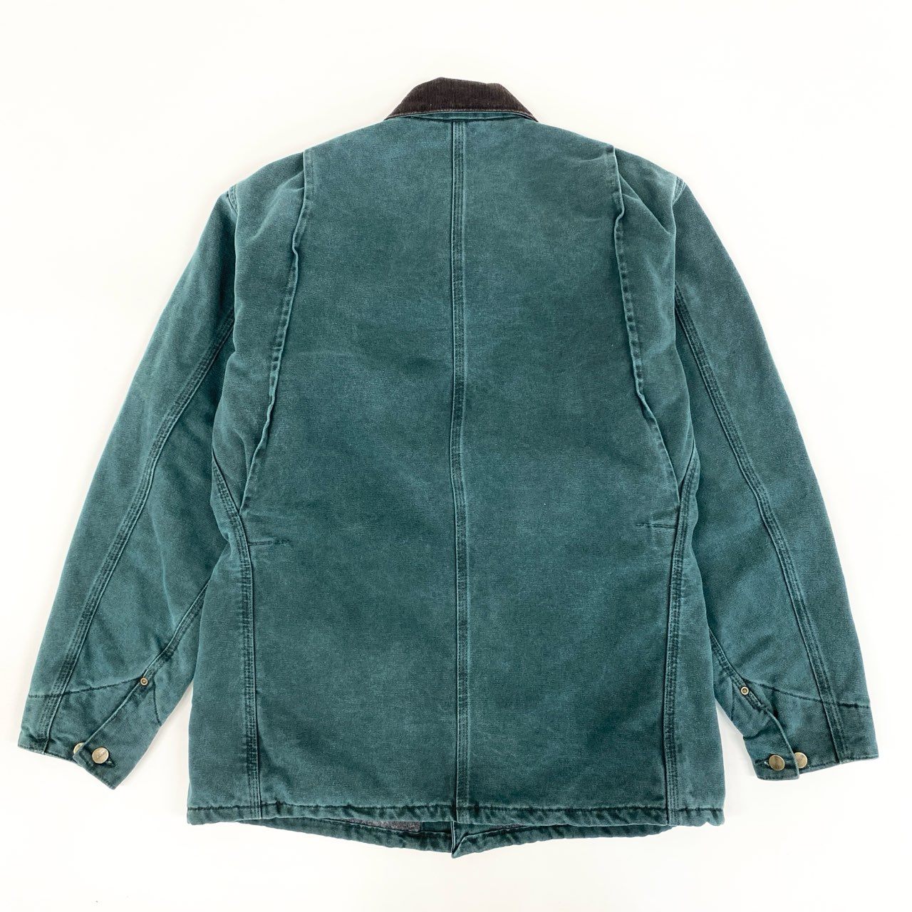 33g23 Carhartt カーハート Michigan Chore Coat ミシガンチョアコート カバーオール ジャケット USA製 ブランケット C02HTG グリーン メンズ