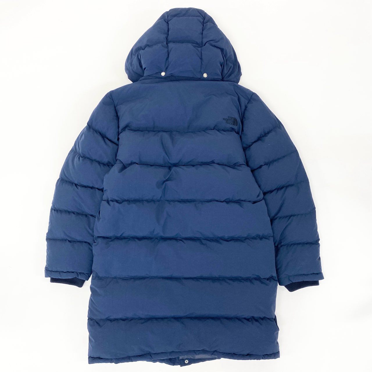 54h27 THE NORTH FACE ノースフェイス CAMP SIERRA LONG COAT ダウンコート アウター ロゴ刺繍 フード ND91639 サイズM ブルー メンズ アウトドアu02t