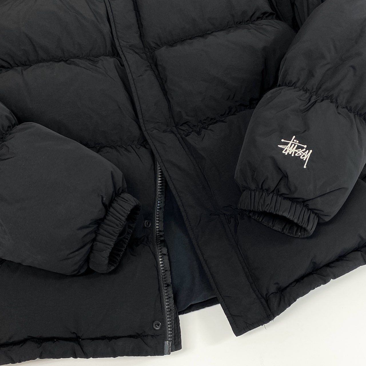 70f21 STUSSY ステューシー 22aw Ripstop Down Puffer JKT リップストップ ダウン パファージャケット 115656 XLサイズ ブラック メンズ