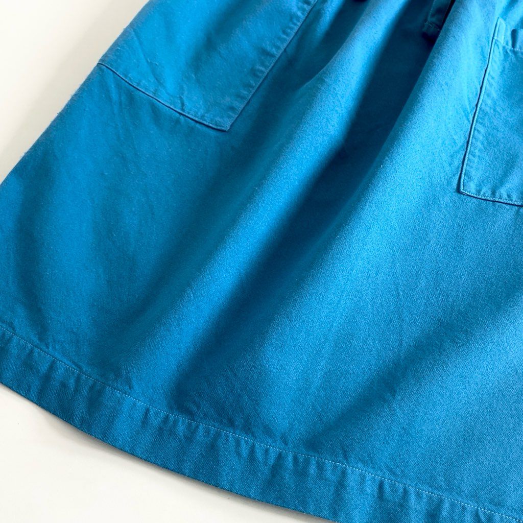 31d27 日本製 ISSEY MIYAKE me イッセイミヤケ ミー スカート 台形スカート タイトスカート ウエストゴム MI92FG561 サイズF ブルー レディース 春夏