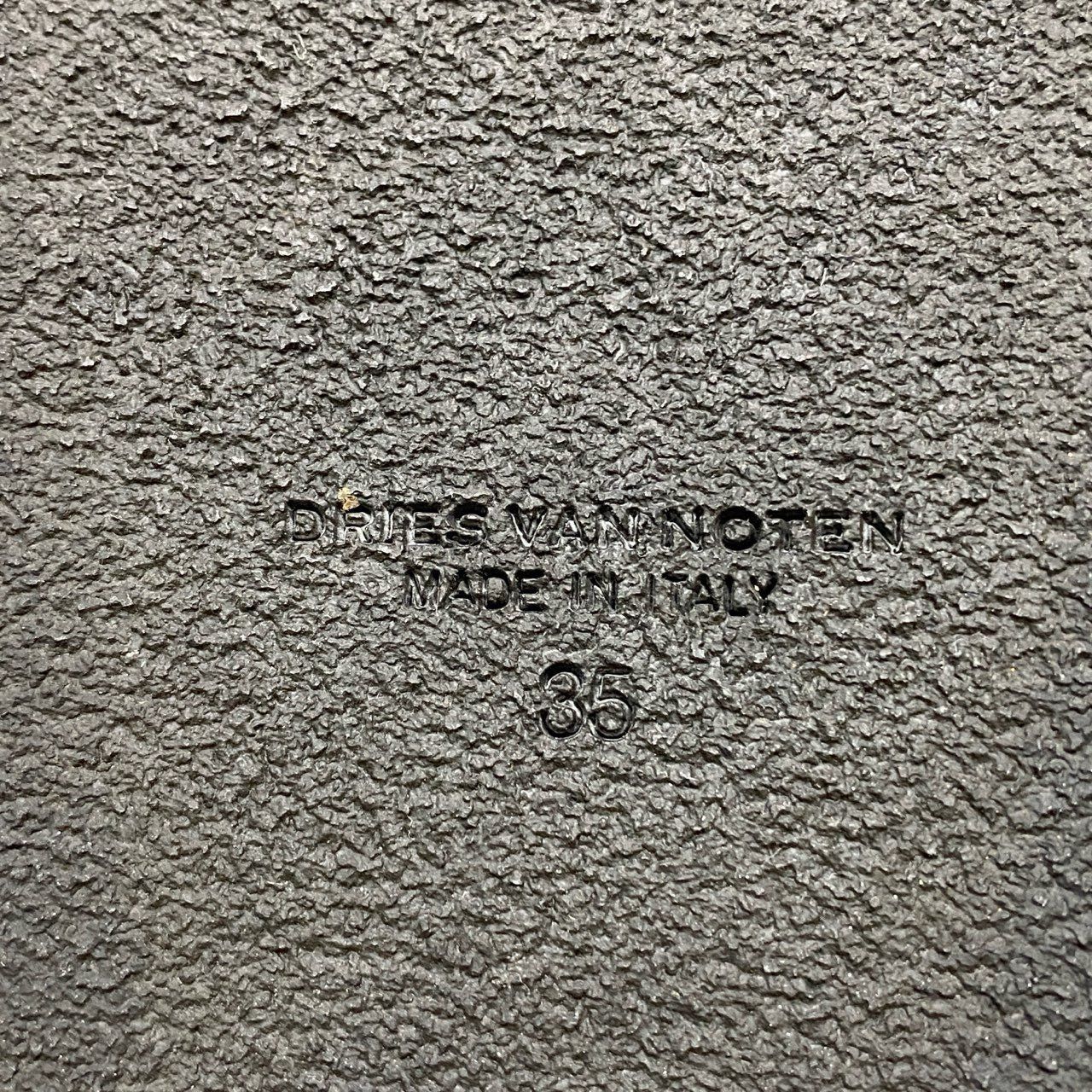 3c18 《美品》 DRIES VAN NOTEN ドリス ヴァン ノッテン 24SS ベルベット スライド サンダル シューズ ベロア バイカラー 35 グリーン ネイビー