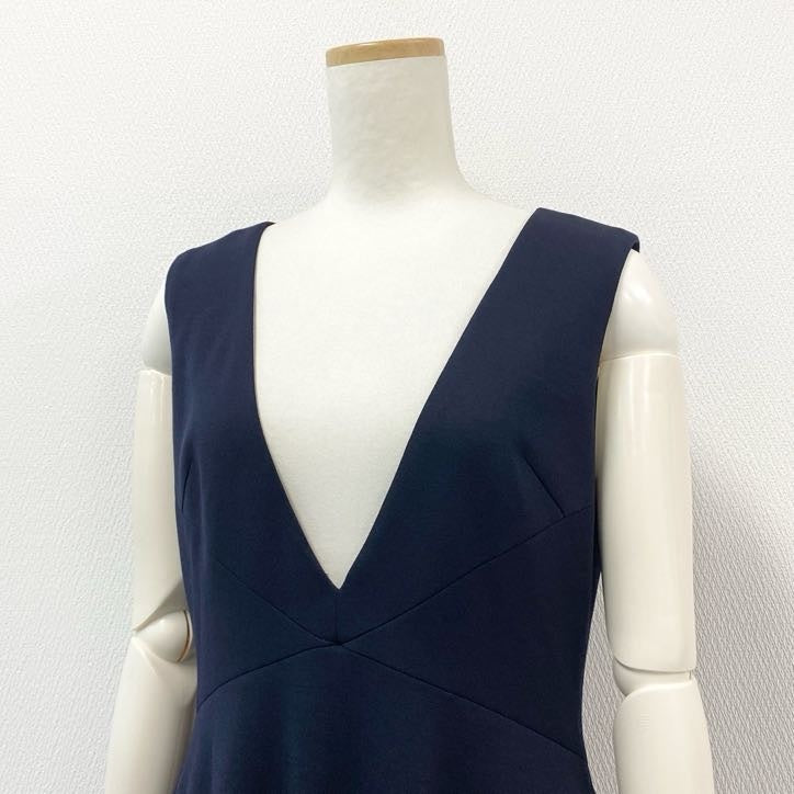 64g24 Rene ルネ Vネックワンピース ノースリーブワンピース ドレス フレアスカート レディース 女性用 6636190 36 ネイビー_
