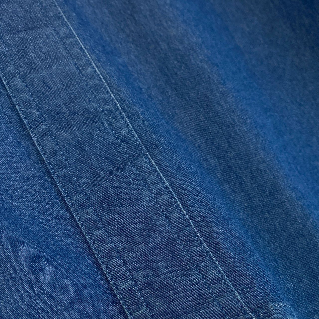 68j15 Loro Piana ロロピアーナ デニムシャツ 長袖シャツ トップス 胸ポケット 46サイズ インディゴ キッズ メンズu02t