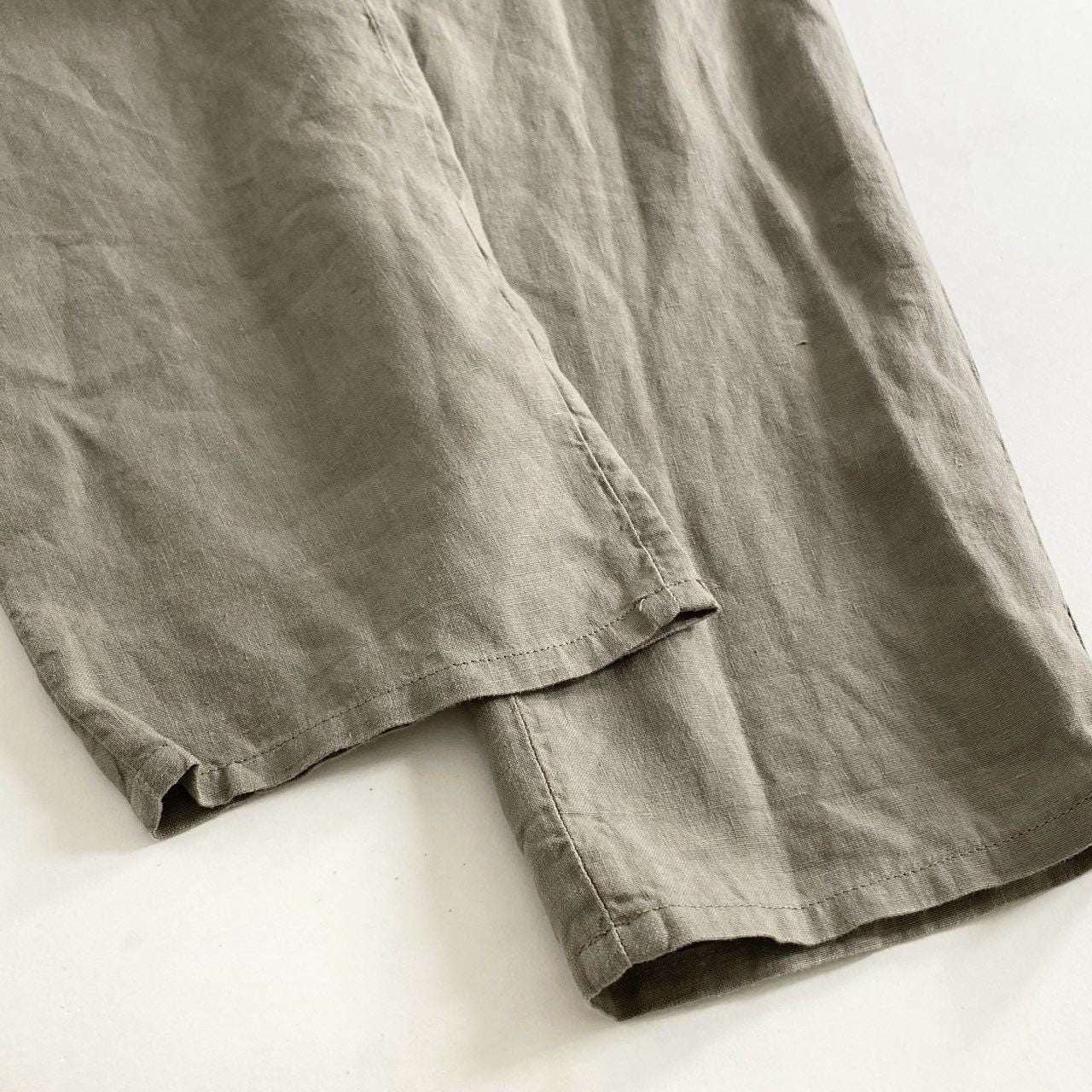 25h9 BRUNELLO CUCINELLI ブルネロクチネリ イタリア製 リネンパンツ 52 グレー LINEN PANTS ボトムス ITALY メンズ