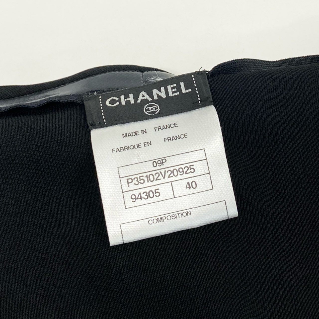 48h15《極美品》CHANEL シャネル 09P パールドレス ワンピース チューブトップ P35102V20925 40 ブラック レディース 女性用k02i
