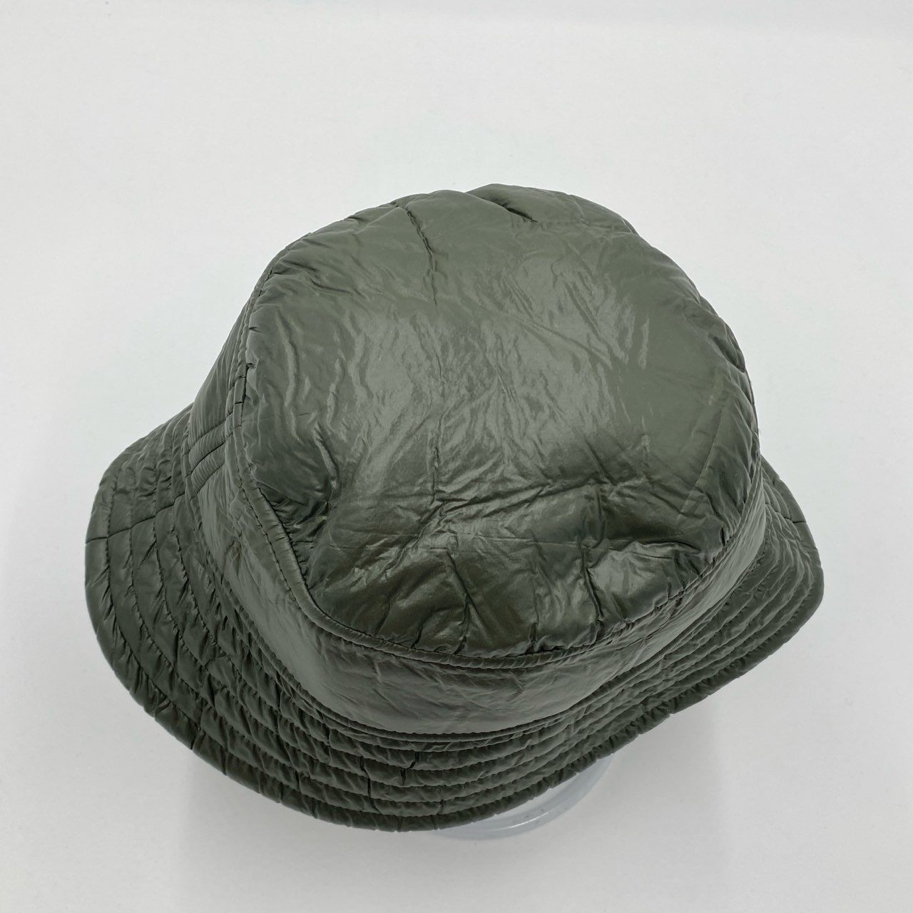 i4 《美品》 定価¥38.500 DRIES VAN NOTEN ドリスヴァンノッテン GILLY 3248 M.W.HAT バケットハット XXS カーキ 画像参照 帽子 シワ加工 ヘッドウェアt18r