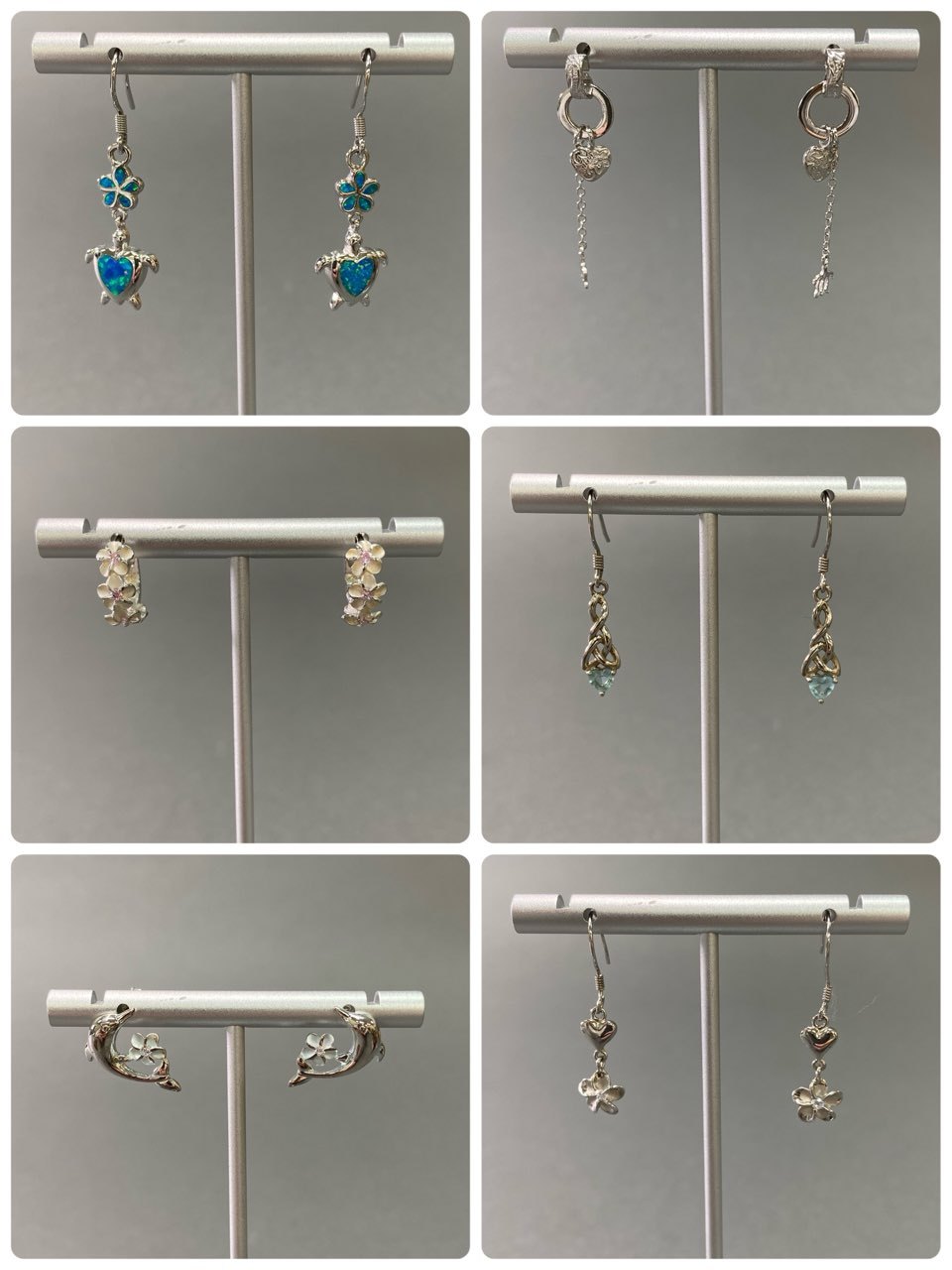 c6 L.M.A Hawaiian Jewelry 10点以上まとめ セット売り ハワイアンジュエリー ピアス ホヌ 亀 イルカ プルメリア 花 アクセサリー レディース シルバー