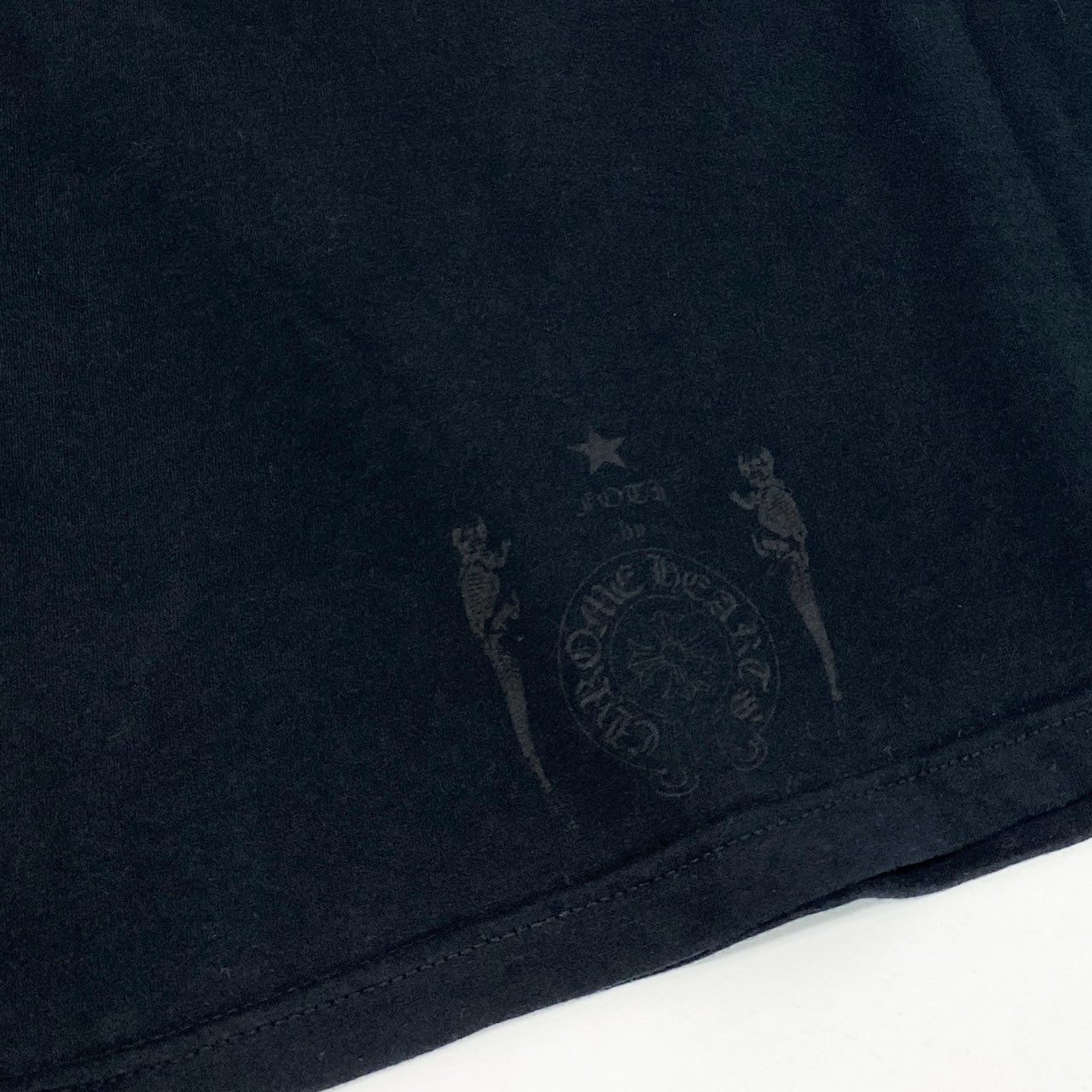 81d4 CHROME HEATS クロムハーツ 半袖Tシャツ カットソー トップス 2212-304-0685 サイズS ブラック コットン100% USA製 メンズ 紳士服