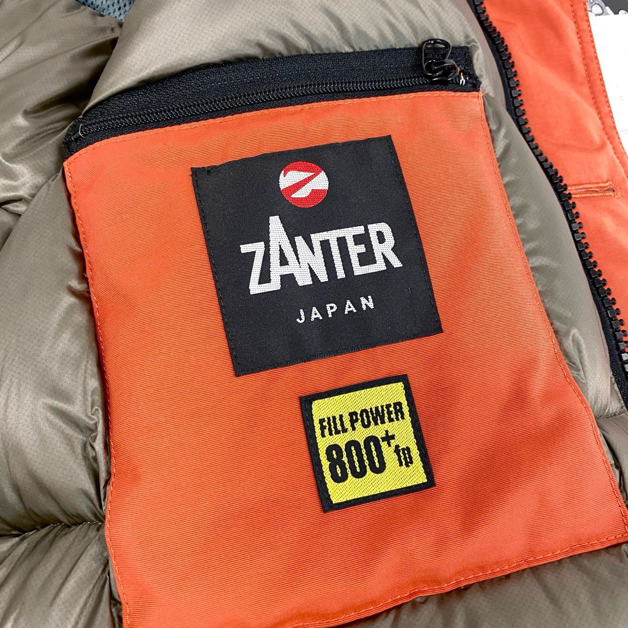 34f19 《未使用》 ZANTER JAPAN ザンタージャパン ダウンコート ジャケット ダウンパーカー 6705732 サイズM オレンジ ナイロン100 メンズ 紳士服