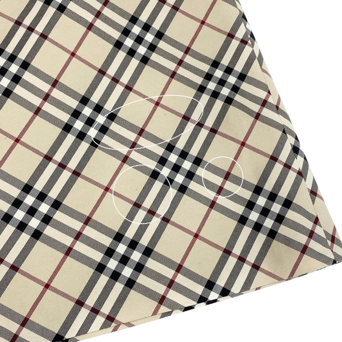 Ig19 BURBERRY LONDON BLUE LABEL バーバリーロンドン ブルーレーベル ノバチェック タイトスカート サイズ36 ベージュ コットン100% レディースo07t