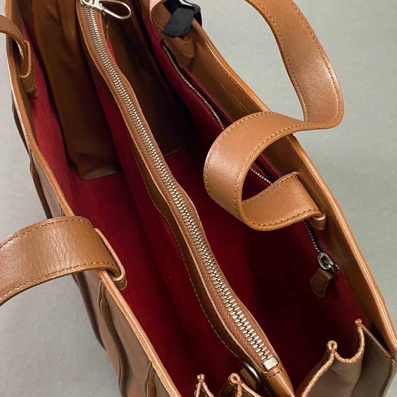 Cb10 定価¥267,300 Max Mara マックスマーラ Whitney Bag ホイットニーバッグ ブラウン レザー by Renzo Piano 2WAY 高級 鞄