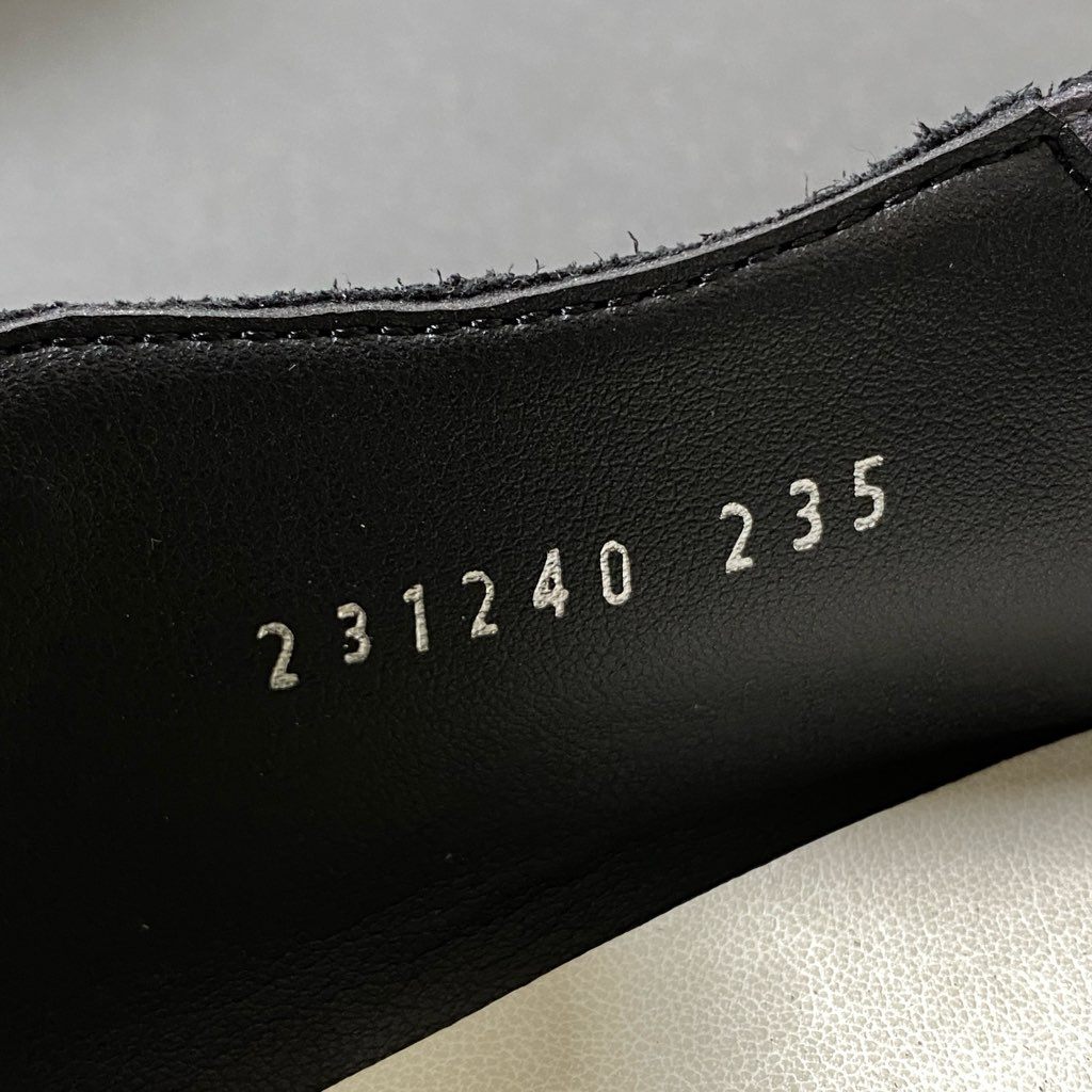 3f29 未使用品 HIPS SAINT TROPEZ ヒップス レザーシューズ スリッポンシューズ 革靴 23.5 ブラック レザー レディース 婦人靴