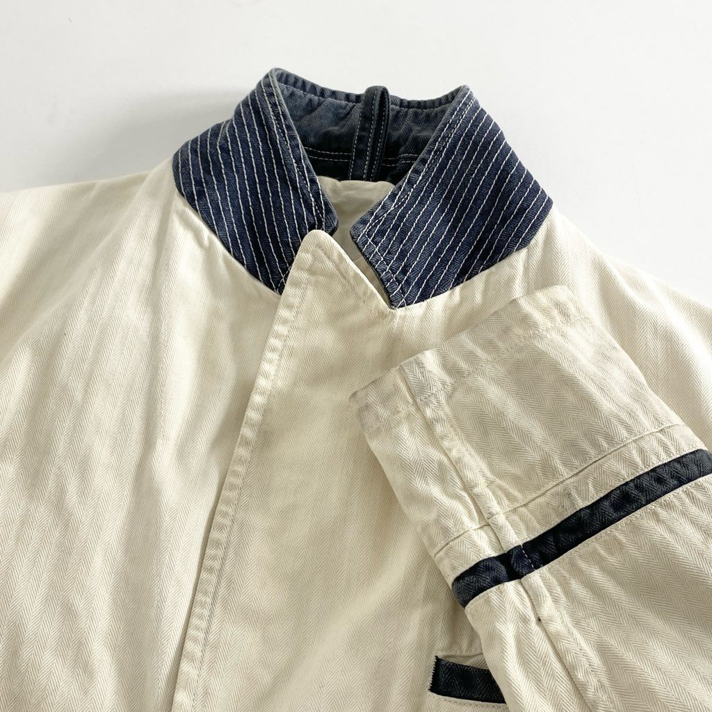 51f18 JELADO ジェラード COPANO コパノ MUDDY ROAD JACKET マディロード ジャケット ブレザー ヴィンテージ加工 JC-1005 Lサイズ ホワイト コットン 日本製