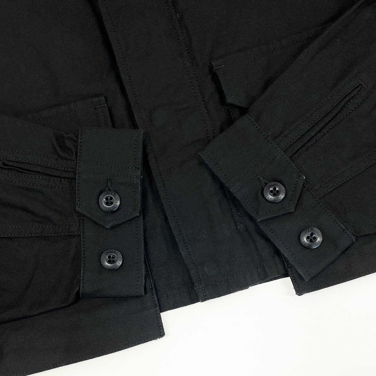 1g2 HYKE ハイク 25ss TYPE M-51 FIELD CROPPED JACKET クロップド丈 ミリタリージャケット 251-17510 サイズM ブラック コットン レディース 女性用