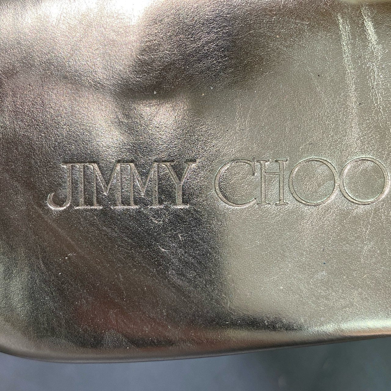 7d16 JIMMY CHOO ジミーチュウ ウェッジコルクソール スエードサンダル 38 ネイビー レザー シューズ イタリア製 夏