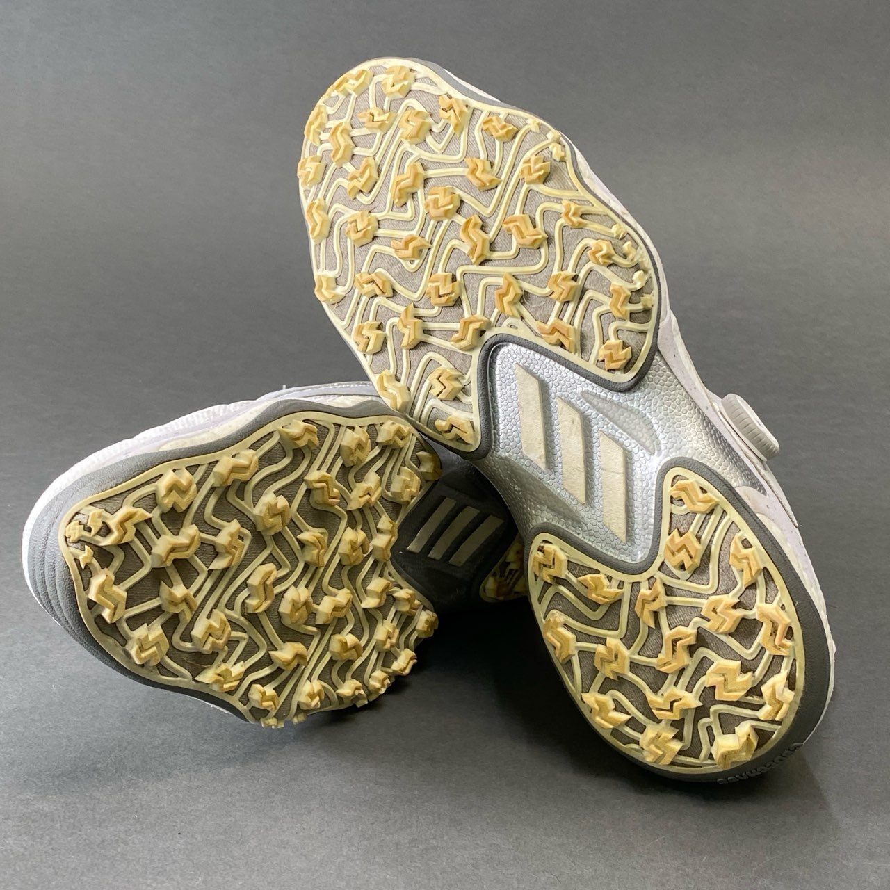 1g28 adidas アディダス Codechaos Boa 25 コードカオス ボア ゴルフシューズ 27.5cm ホワイト GOLF スポーツ ディスク スパイク