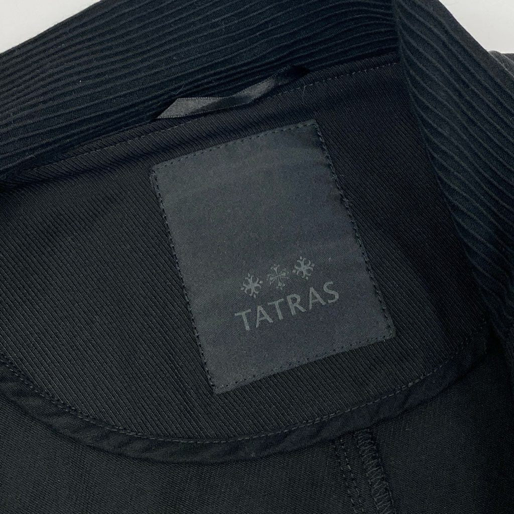 4f7 《美品》 TATRAS タトラス ヴァレーゼ ダブルジップ ブルゾン ジャケット MTSE23S8067-L サイズ01 ブラック メンズ 男性用 羽織