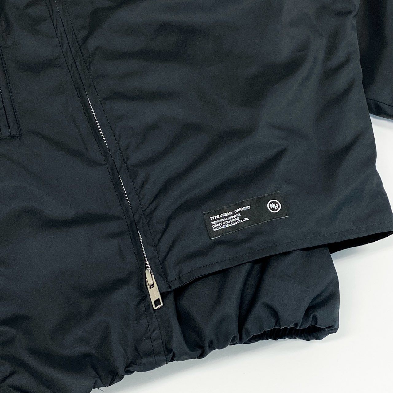 82f24 NEIGHBORHOOD NH x PHINGERIN ネイバーフッド フィンガリン NOREN JACKET ノレンジャケット ブルゾン アウター 242UTPGN-JKM01 Lサイズ ブラック メンズ