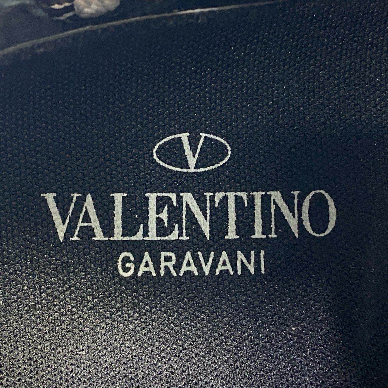 4j3 《極美品》定価¥126.500 VALENTINO ヴァレンティノ クロシェ スニーカー 40 ブラック グレー マクラメ編み ハンドメイド シューズ 箱付きt18r