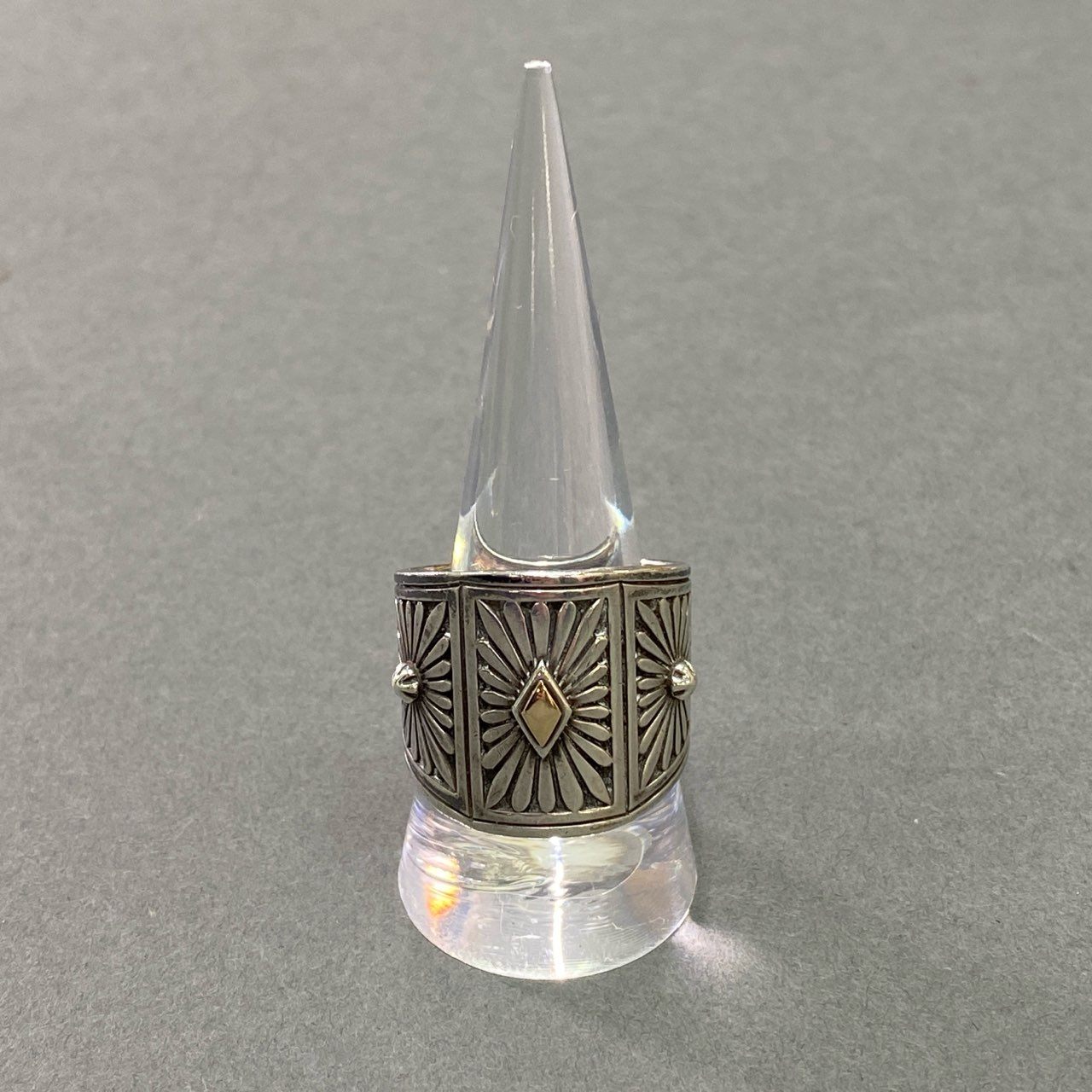 c21 Howard Nelson ハワードネルソン インディアンジュエリー ナバホ族 リング サイズ24号 14K シルバー メンズ ファッション小物