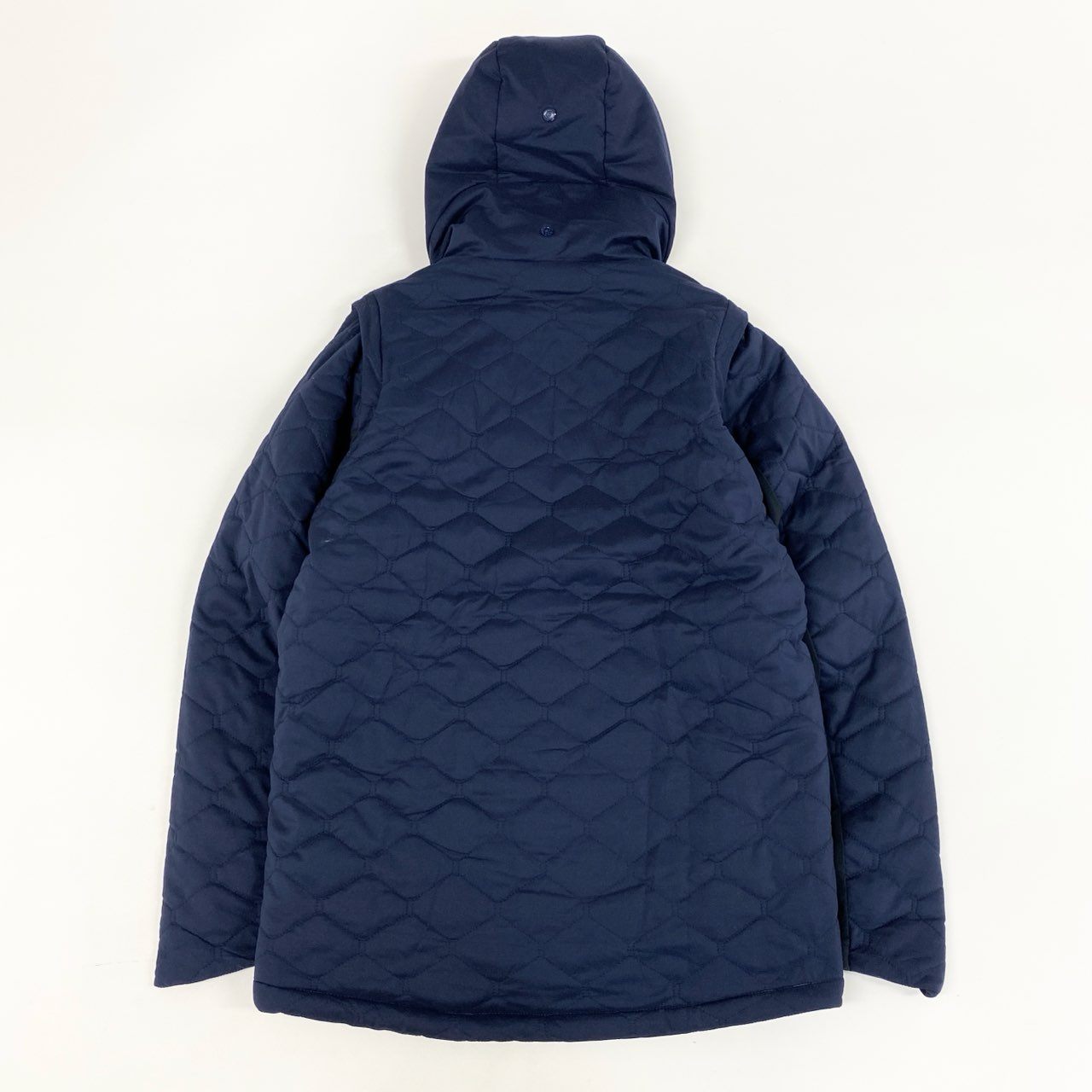 78i10-3《未使用品》タグ付 OAKLEY オークリー UNEVEN PUFF JACKET 3.0 中綿2wayジャケット ベスト ゴルフウェア アウター ロゴ刺繍 FOA402870 Mサイズ ネイビー メンズk02i