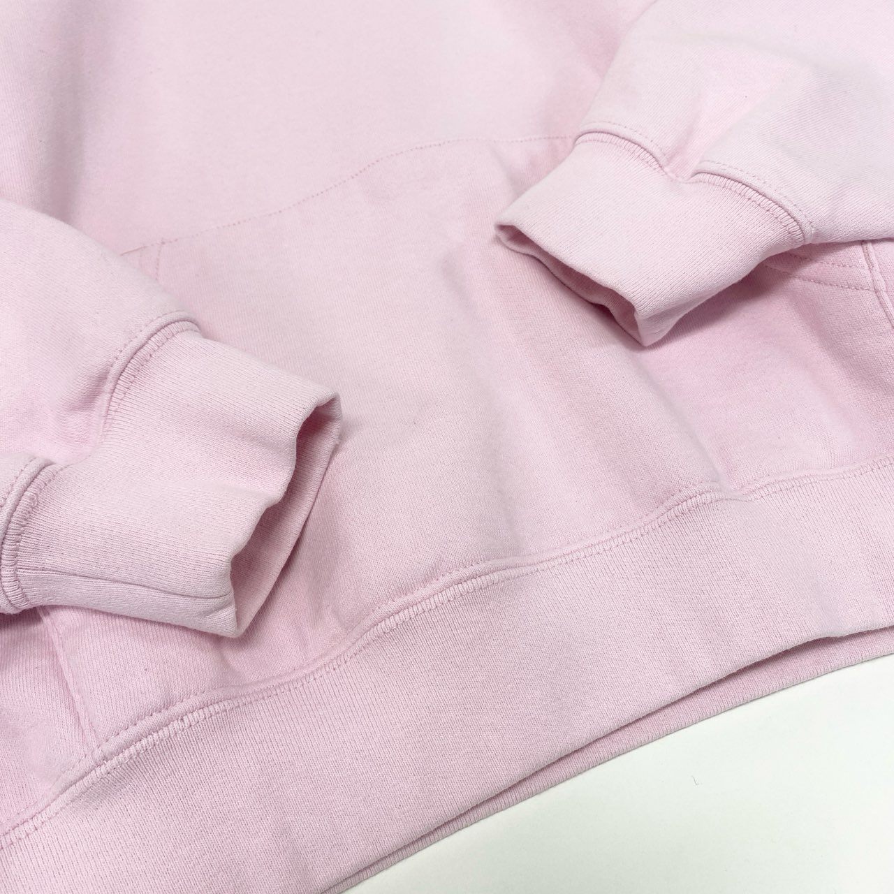 44h26 SUPREME シュプリーム 24SS Warm Up Hooded Sweatshirt プルオーバーパーカー フーディ ロゴプリント XLサイズ ピンク コットン メンズo07t