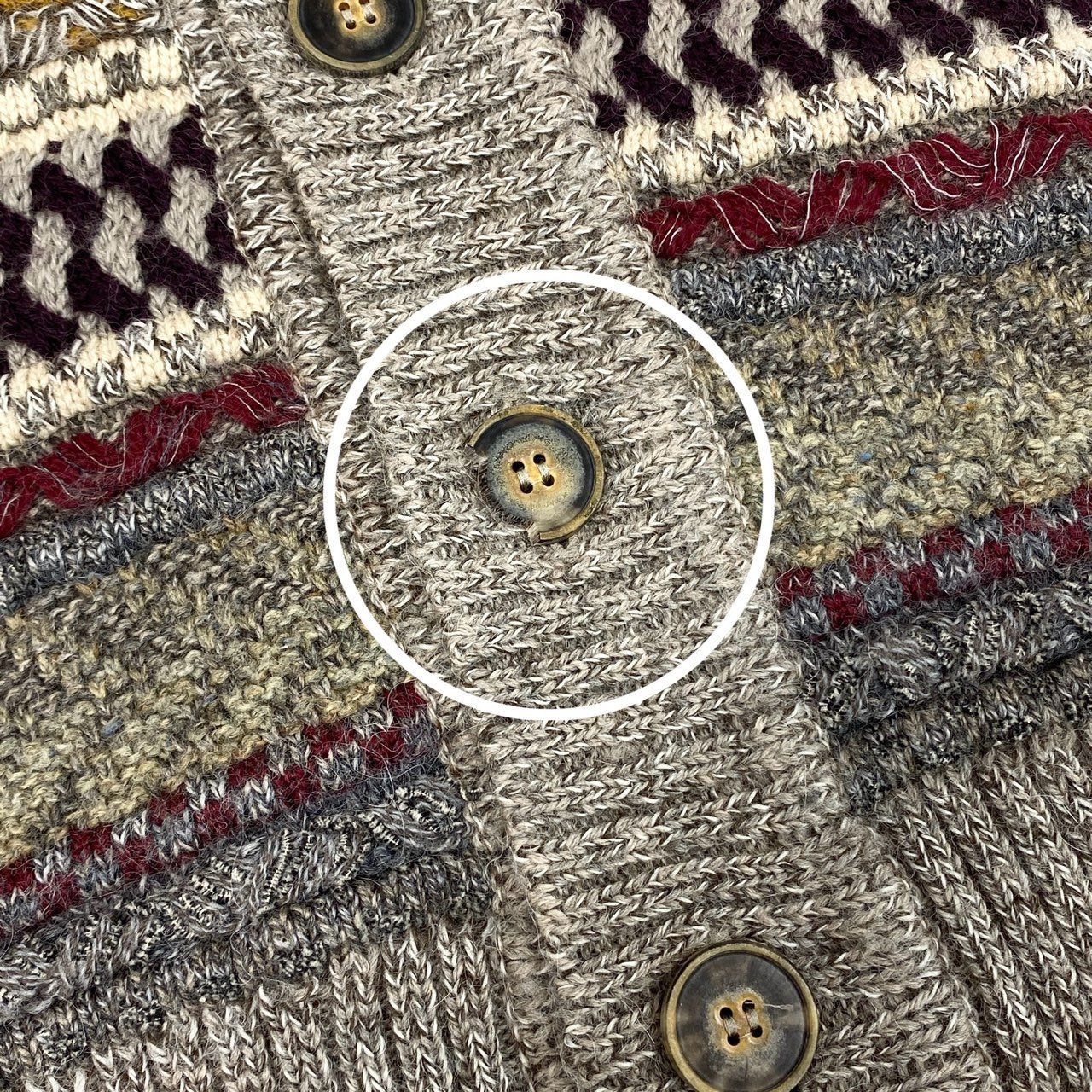 62g24 【イタリア製】MISSONI ミッソーニ アルパカ キャメル混紡 ニットカウチン ニットカーディガン サイズ52 マルチカラー メンズ 男性用 大きいサイズ_