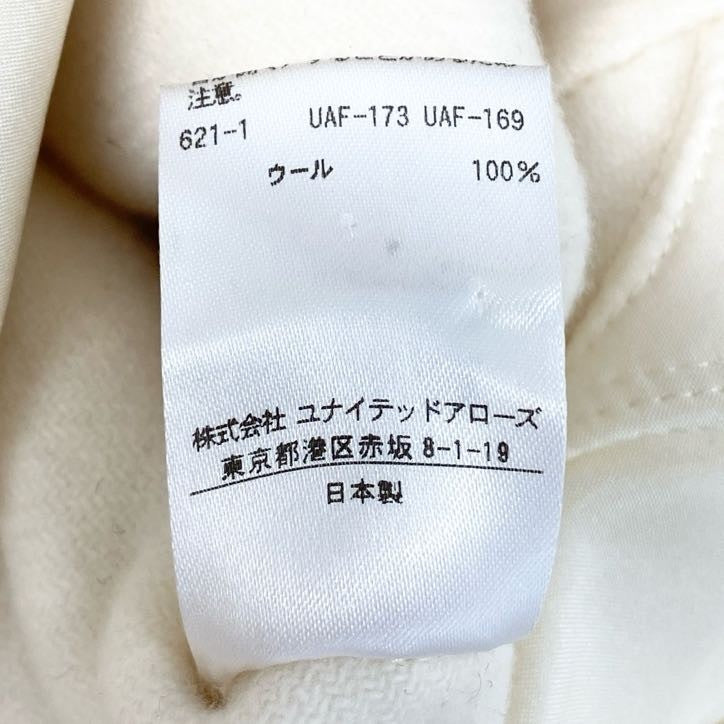 33g23 Drawer ドゥロワー ウールテーパードパンツ センタープレスパンツ ボトムス レディース 女性用 6514-234-0915 34 ホワイト ウール100%
