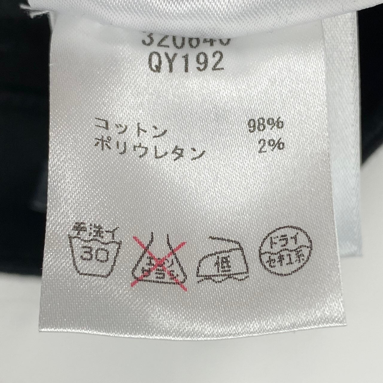 7d16 ALEXANDER MQUEEN アレキサンダーマックイーン スキニーパンツ ブラックデニムパンツ ボトムス 38サイズ ブラック レディース 女性用u02t