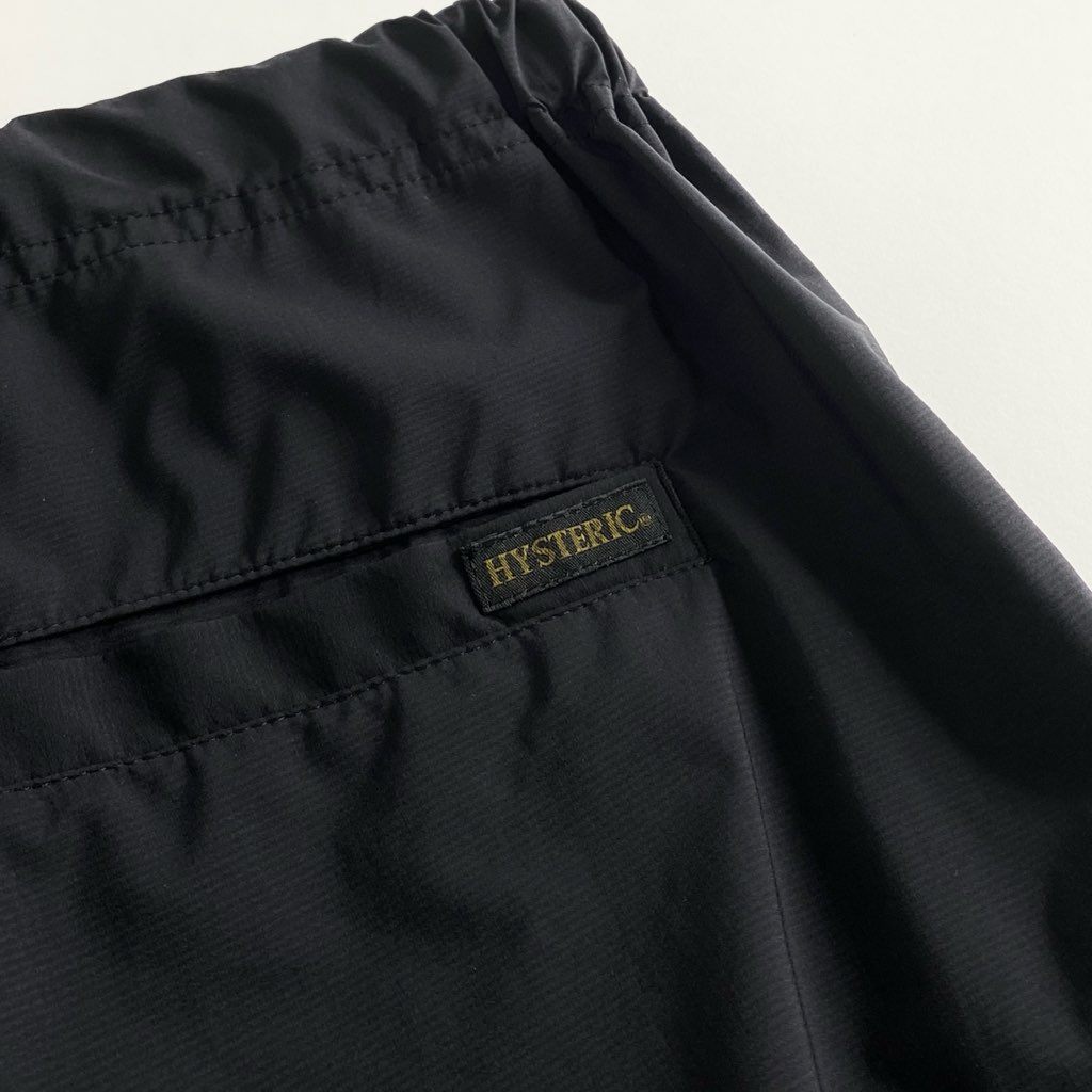 9d10-2 【美品】 HYSTERIC ヒステリックグラマー SEE NO EVIL PERTEX パーテックス 耐水トラックパンツ L ブラック メンズ