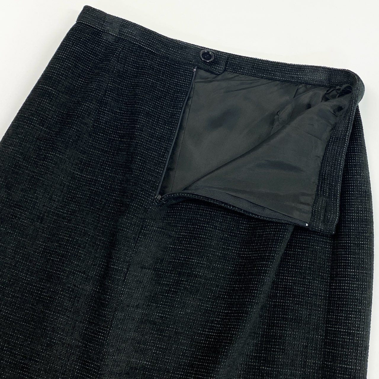 61g23 GIANFRANCO FERRE ジャンフランコフェレ VINTAGE セットアップ ジャケット スカート イタリア製 40 ブラック レディース