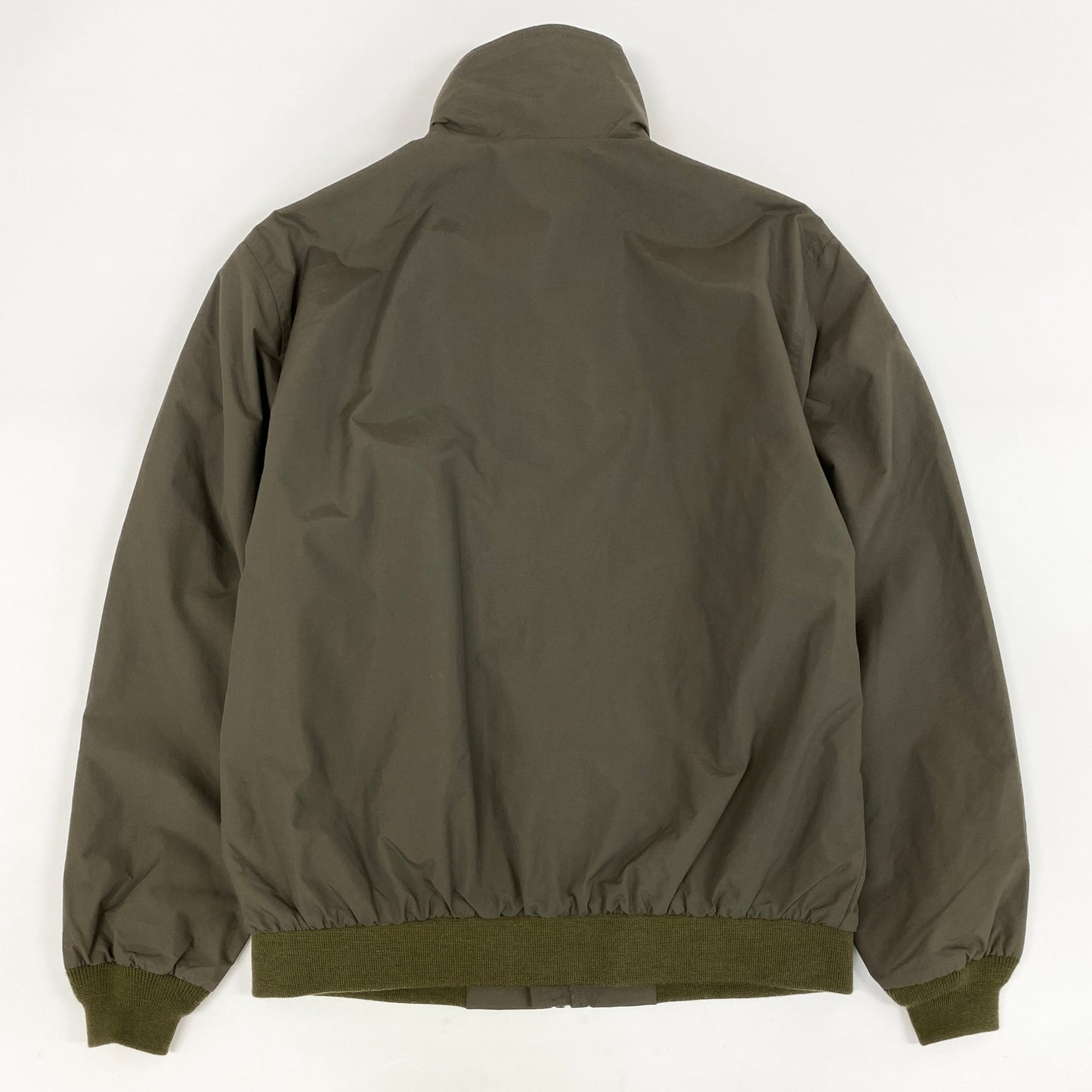 30h29《美品》L.L.Bean エルエルビーン ウォームアップジャケット ブルゾン フランネル裏地付き 耐水性 500395 Mサイズ カーキ メンズ 男性用u02t