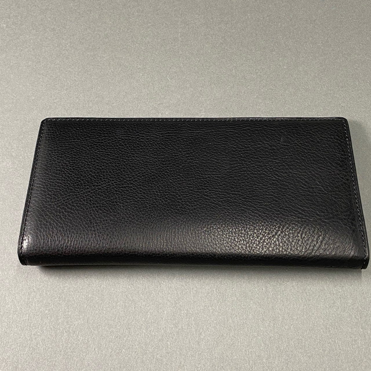 29f23 《美品》定価¥33,000 TSUCHIYA KABAN 土屋鞄 トラベル パスポートケース ブラック シボ レザー Leather Passport Case
