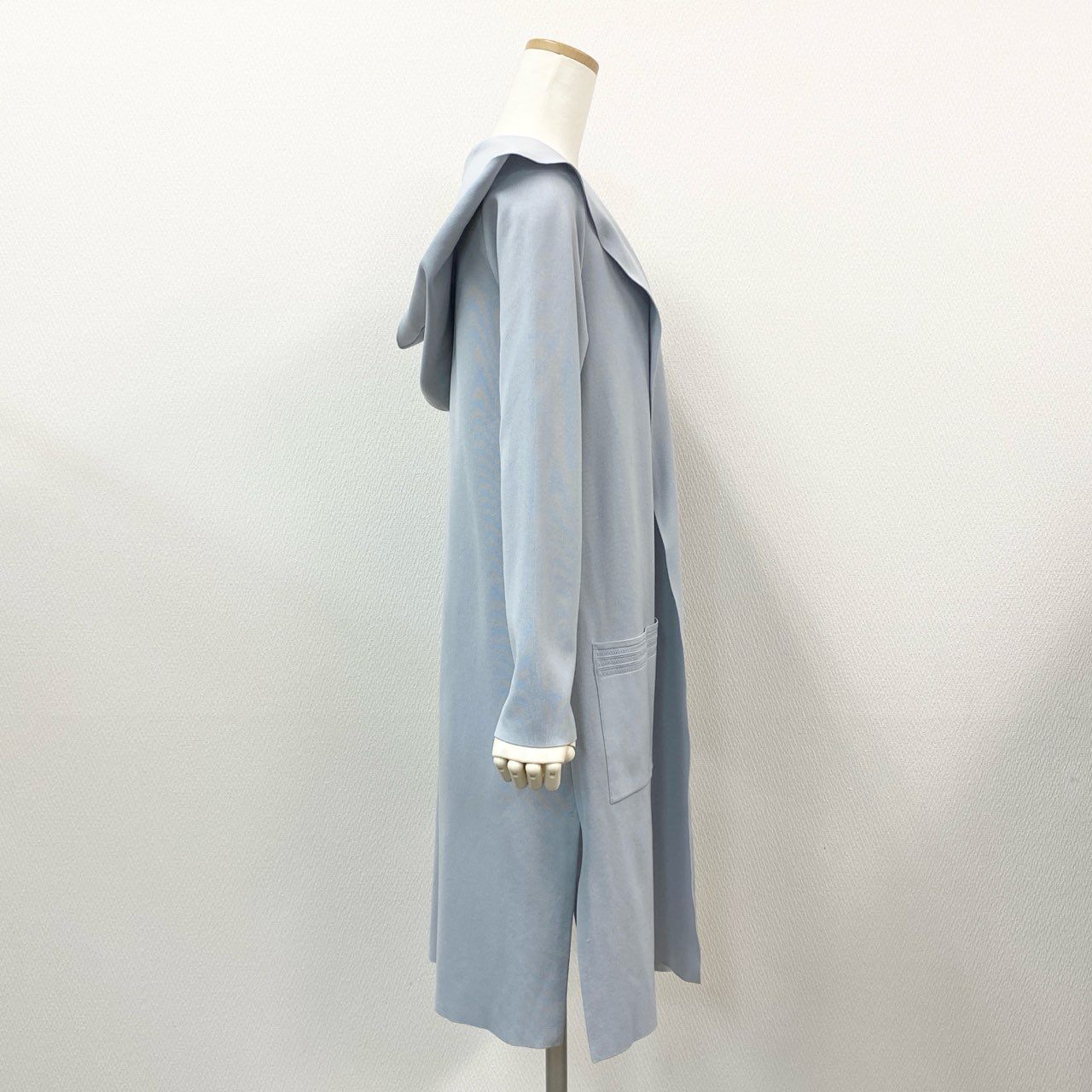 42a23 FOXEY フォクシー Knit Parka Crochet ニットパーカ クロシェ 41888 F ブルー カーディガン 日本製