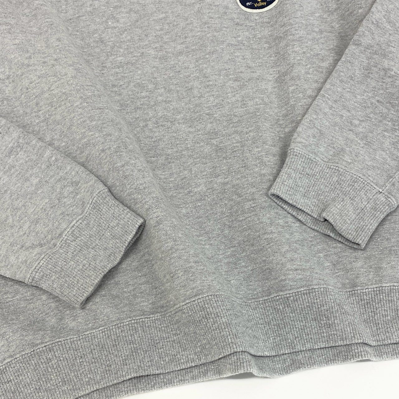 12f11 PAPAS+ パパスプラス トレーナー クルーネック ワッペン 刺繍 メンズ トップス スウェット コットン 男性用 DO41AUTR001 L グレー
