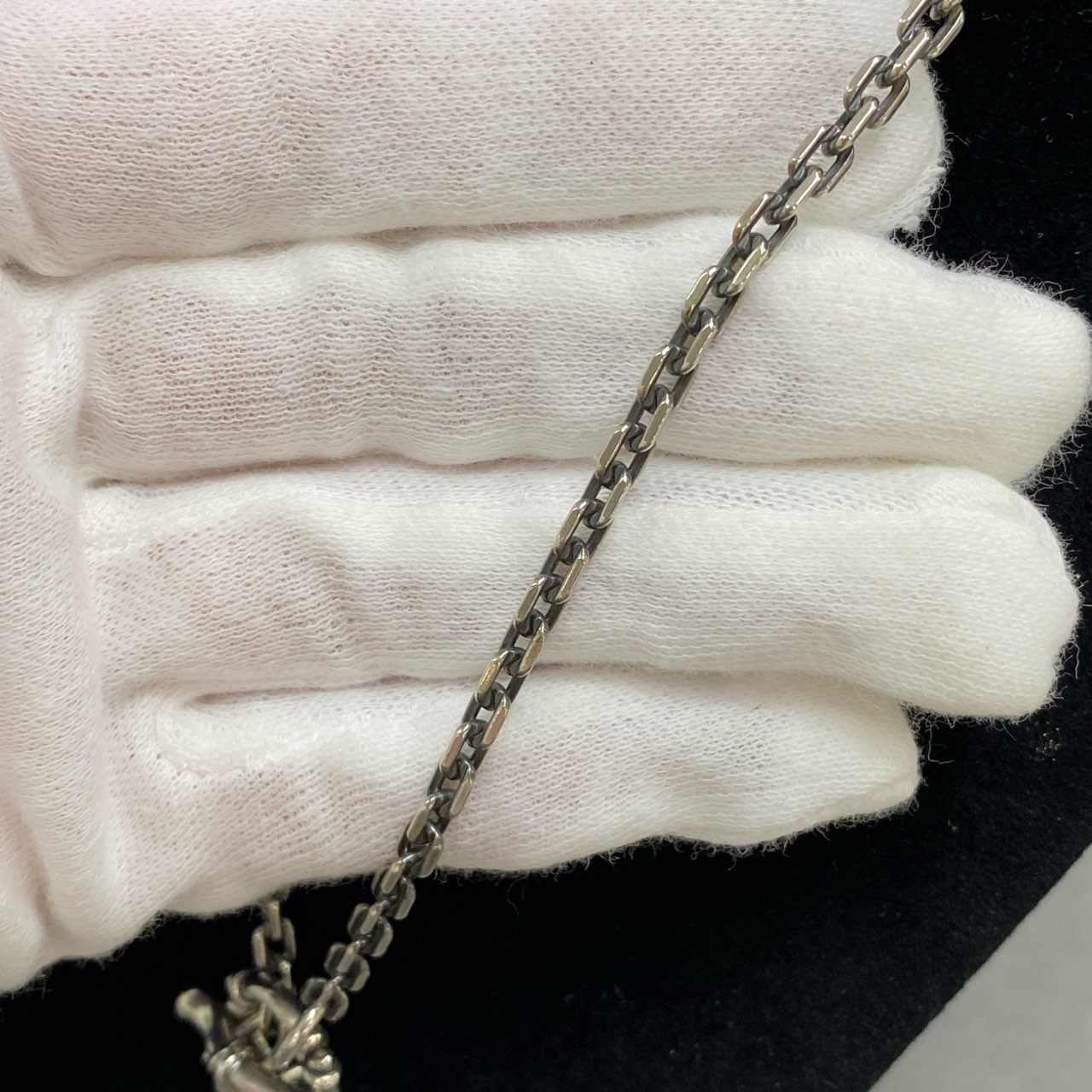 c26 Bizarre ビザール オニキス × シルバー マンテルネックレス 925 30.7g SILVER アクセサリー ジュエリー